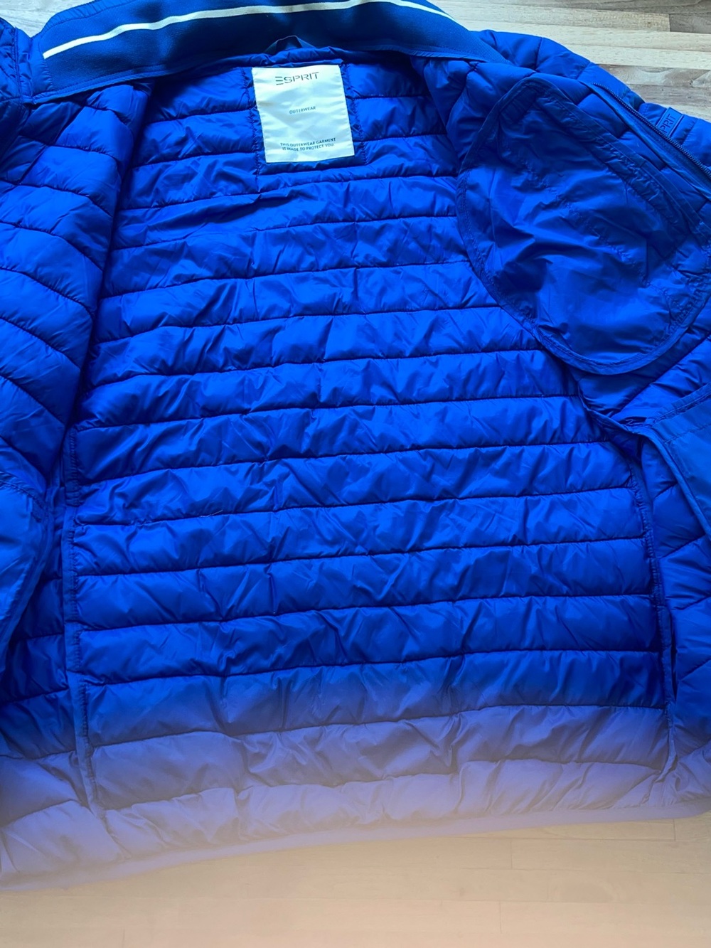 Esprit Women’s XL Blue Lightweight Packable Puffer Jacket - Picture 12 of 12